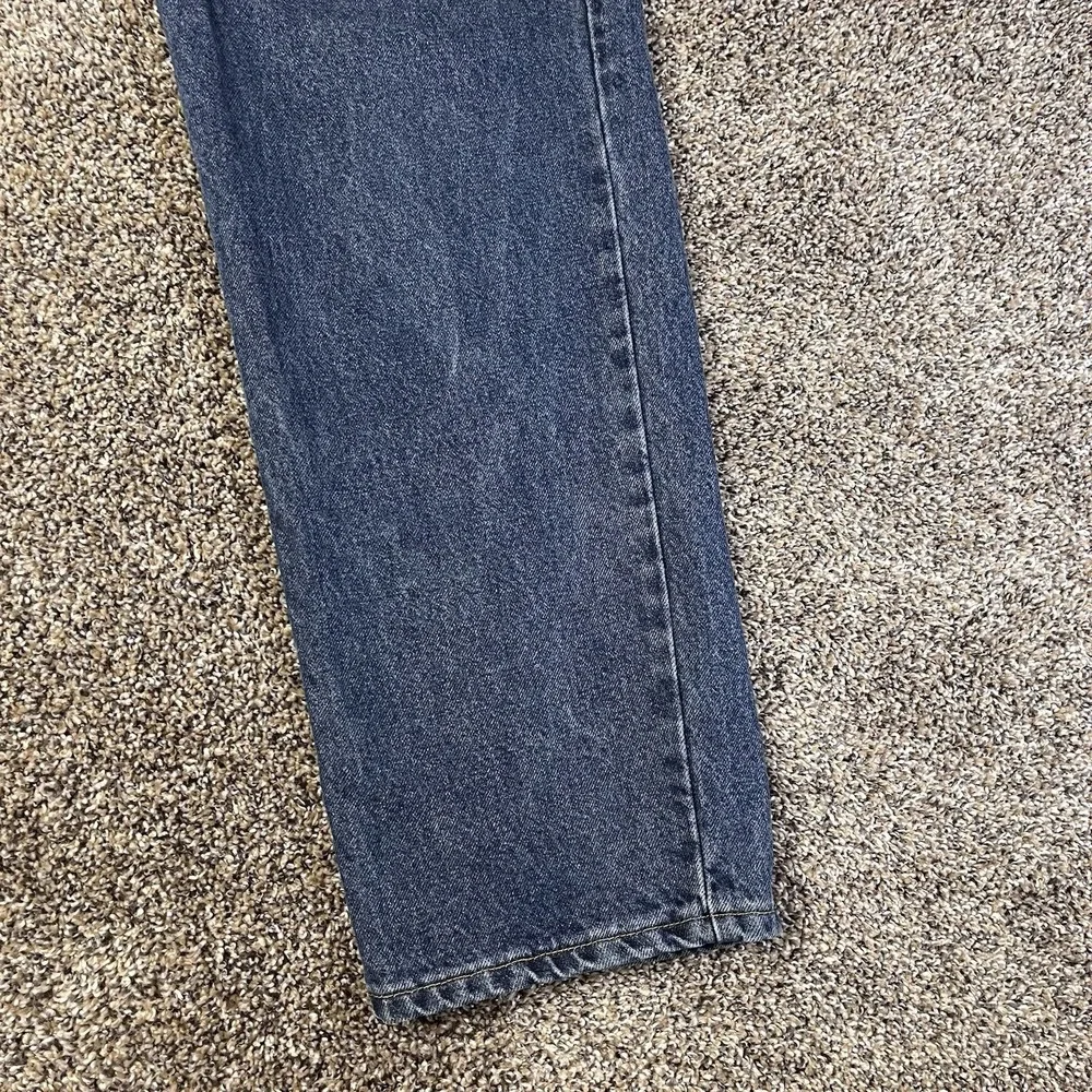 90s Y2K Tommy Hilfiger Men Size 32x32 Denim Jeans Baggy Spellout Embroidered VTG